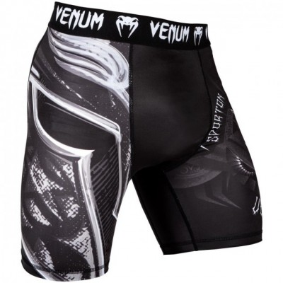 Компресійні шорти Venum Gladiator 3.0 Vale Tudo Shorts Black White (V-02991-108-XS)