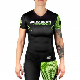 Жіночий рашгард Venum Training Camp 2.0 Rashguard Short Black Neo Yellow (VENUM-03586-116-L)