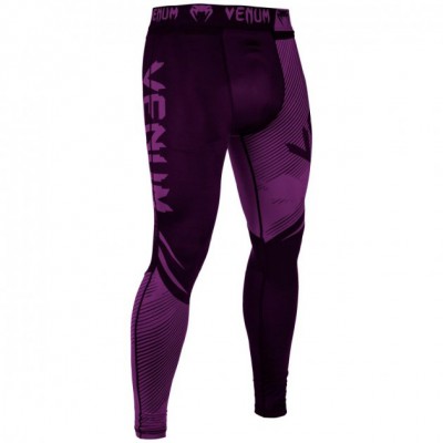 Компресійні штани Venum NoGi 2.0 Spats Black Purple (VENUM-03596-107-XL)