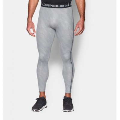 Компреійні штани Under Armour HeatGear Printed Compression Leggings Overcast Gray (1258897-941-XL)