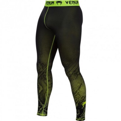 Компресійні штани Venum Fusion Compression Spats Black Yellow (VENUM-2077BY-XS)