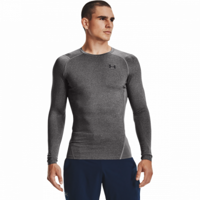 Compression T-shirt HG Armour Comp LS Grey - Under Armour S (194513897988)