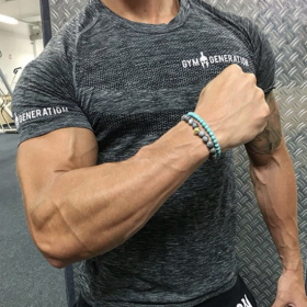 Футболка компрессионная мужская Gym Generation L Muscular Giants серый