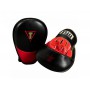 Лапи TITLE Fist Boxing Extended Punch Mitts один розмір чорний/червоний (4839)