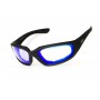 Окуляри захисні фотохромні Global Vision KickBack Photochromic (G-Tech™ blue) Anti-Fog, сині дзеркальні