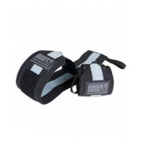 Кистьові бинти Gorilla Wear Wrist Wraps Ultra one size Чорно-сірі (9913190800)