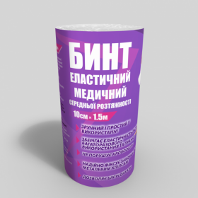 Бинт еластичний Teta® 10см*1.5 м середньої розтяжності