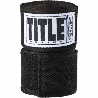 Бинти TITLE Aerovent Xtreme 180' Hand Wraps 4,5 м Чорний