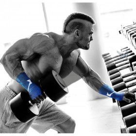 Бинт еластичний медичний Торос-Груп з текстильною застібкою стрічковий компресійний довжина 3 м блакитний