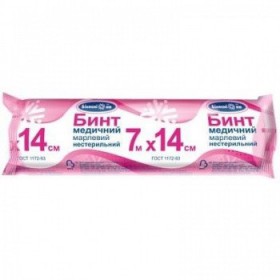 Бинт нестерильний 7м*14см