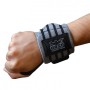 Бинти для зап'ясть (кистьові бинти) Grip Power Pads Wrist Wraps Gray (33 см, дві петлі)