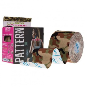 Кінезіологічний тейп з візерунком мілітарі Rea tape Pattern 5мх5см (REA-Pattern-military)