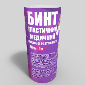 Бинт еластичний Teta® 10см*1м середньої розтяжності