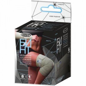 Бінт еластичний Білосніжка з текстильною застібкою 8смx1,5м середньої розтяжності Бінт еластичний Білосніжка з текстильною застібкою 8смx1,5м середньої розтяжності