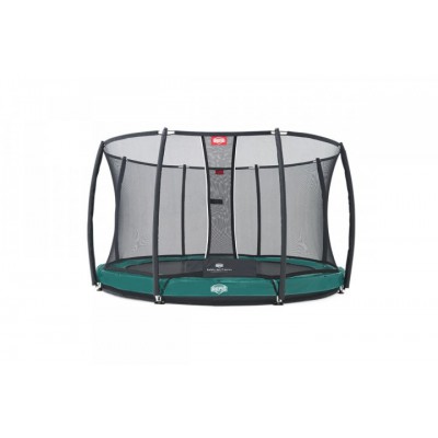 Батут Berg BRG-Elite/430 InGround Green Tat із захисною сіткою