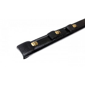 Сагайдак для кия 2 кишені чорний крокодил