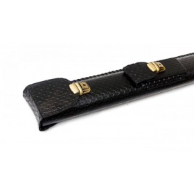 Колчан для кию з кишенею чорний крапка