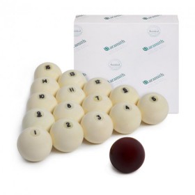 Більярдні кулі для піраміди Aramith Standart 68 мм червоний биток (OT-BL-04)