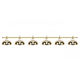 Світильник більярдний Queen, лампа для більярду на 6 плафонів для 12фт