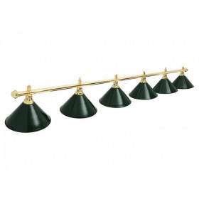 Світильник більярдний 6-ти ламповий, зелений