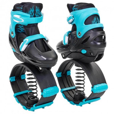 Черевики на пружинах фітнес джампери Kangoo Jumps Plus 901 35-38 блакитний