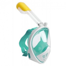 Повна панорамна маска для снорклінга FreeBreath M2068G (S/M) бірюза