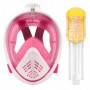 Повна панорамна маска для снорклінга FreeBreath M2068G (S/M) Pink