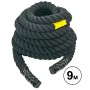 Канат спортивний тренувальний для кроссфита тренувань UR COMBAT BATTLE ROPE Бавовна Чорний (R-6228-9)