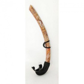 Трубка BS DIVER FLEXA бесклапанная, soft коричневий фотокамуфляж