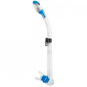 Трубка CRESSI DRY прозрачная (СИНЯЯ)