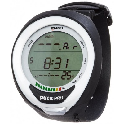 Підводний комп'ютер Mares Puck Pro+ чорно-білий 414135BKWH