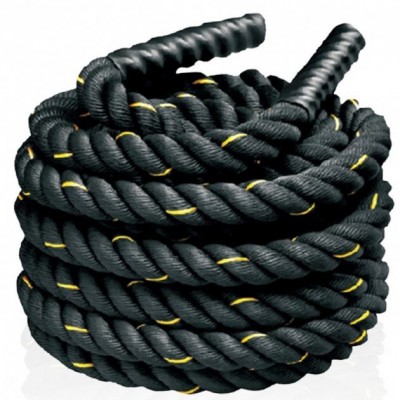 Канат для кросфіту 9 м (бойовий канат) Crossfit Battle Rope для тренування сили та витривалості (MS3249-1)