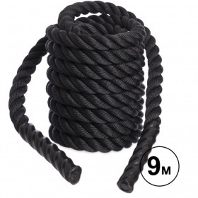 Канат для кроссфита COMBAT BATTLE ROPE FI-5311-9 9м черный