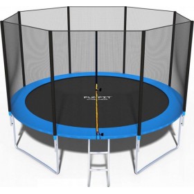 Батут Funfit с сеткой 374 см + лестница