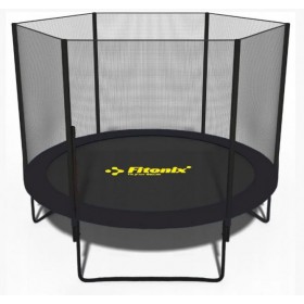 Батут Fitonix 252 см з зовнішньої сіткою Чорний