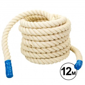 Канат для кросфіту SP-Planeta COMBAT BATTLE ROPE R-6227-12 12м білий