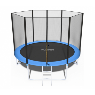 Садовий батут FunFit 312 см (10 футів) | 3,12 м із зовнішньою сіткою та сходами