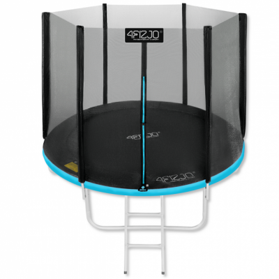Батут із зовнішньою сіткою 4FIZJO Classic 10FT 312 см 4FJ0307 чорно блакитний