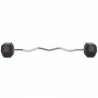 Штанга фіксована вигнута гумова Zelart Rubber Hexagon Barbell Zelart TA-6231-40 40кг (AND010501)