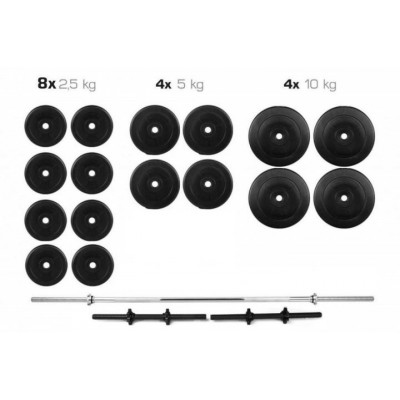 Штанги + Гантель Набір 90 кг