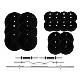 Набор штанга + гантели разборные 119 кг.