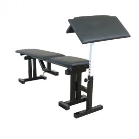 Лавка для жиму регульована 090 до 300 кг + парта Скотта А477-Пр Hardcore GYM