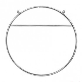 Кільце для повітряної гімнастики нерж. сталь з поперечиною на 2 підвісу - Profi-Pole (2P-NS)