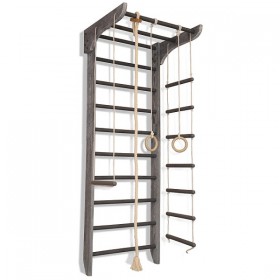 Шведська стінка SportBaby зі снарядами і турніком «Kinder Loft 2-240»