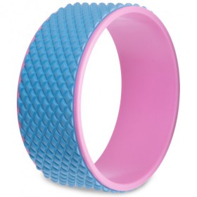 Колесо для йоги масажне кільце для йоги Zelart Fit Wheel Yoga 2438 Light Blue-Pink