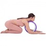 Колесо для йоги масажне кільце для йоги Zelart Fit Wheel Yoga 2436 Purple-Mint