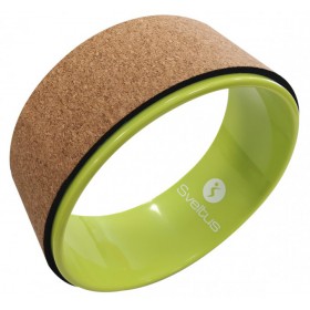 Колесо для йоги Sveltus пробкове Зелене (SLTS-2531)