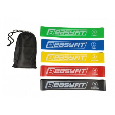 Резинки для фитнеса EasyFit Gemini набор 5 шт