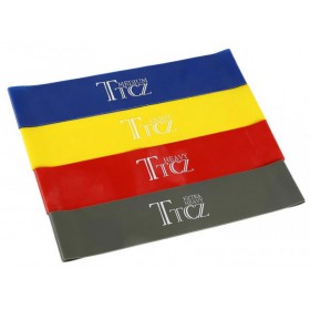 Гумка для фітнесу та спорту TTCZ (еластична стрічка еспандер) набір 4 шт + Чохол в комплекті