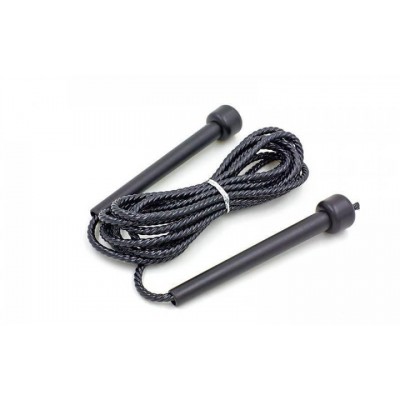 Скакалка с PVC жгутом плетенным Zelart My Fit 3516 2,8 м черная